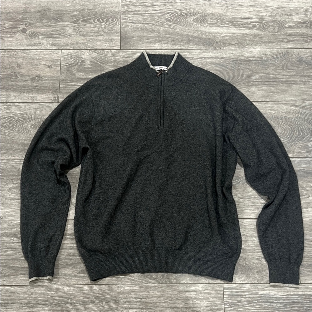 Peter millar 100% cashmere quarter zip
